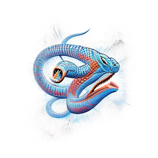 cobra skin tattoo design idea