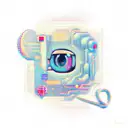 stich style cyberpunk  tattoo design idea