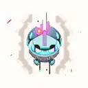 stich style cyberpunk  tattoo design idea