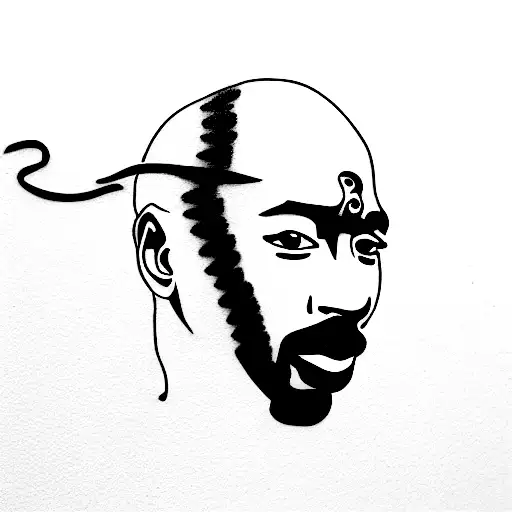 2pac  tattoo design idea