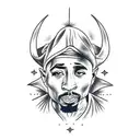 2pac  tattoo design idea
