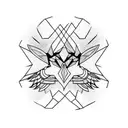 Crow tattoo design idea