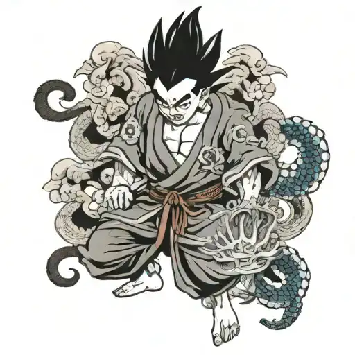 gohan tattoo design idea