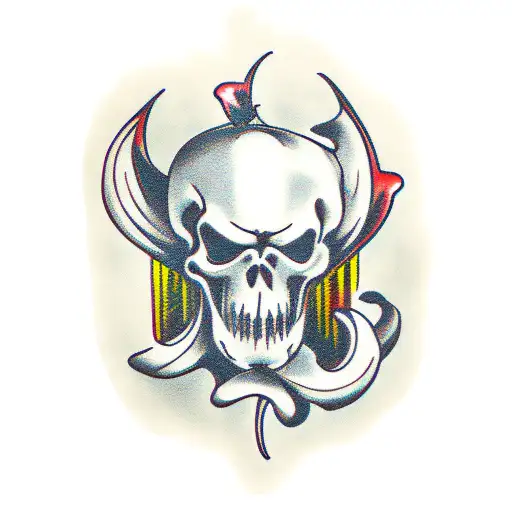 ghostface tattoo design idea