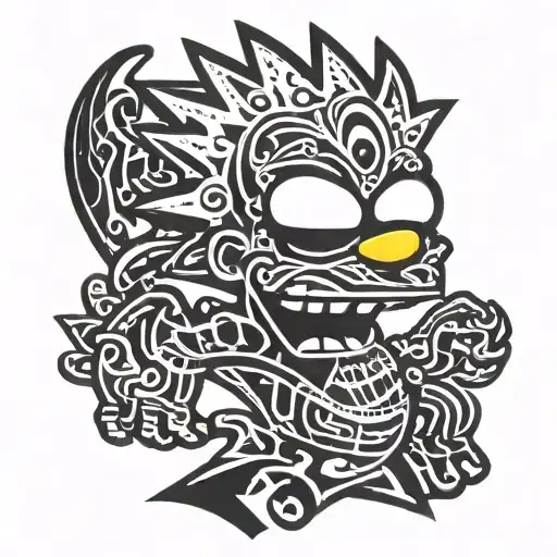 bart simpson tattoo design idea