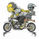 bart simpson tattoo design idea