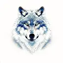 Wolf with Spartan Helmut  tattoo design idea