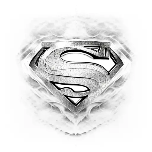 superman torn skin tattoo design idea
