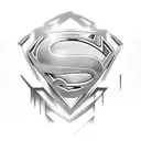 superman torn skin tattoo design idea