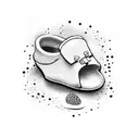 baby footprint tattoo design idea