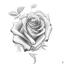 roses on treasure chest tattoo design idea