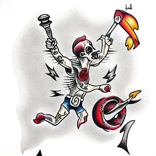 Destroying yourself for a Higher Purpose tattoo design idea