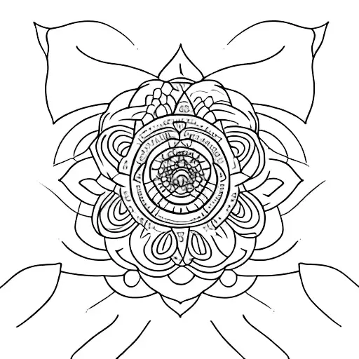 A delicate lotus flower blooming from a broken chain tattoo design idea
