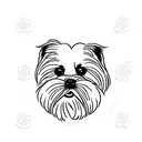 shih tzu puppy tattoo design idea