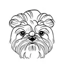 shih tzu puppy tattoo design idea