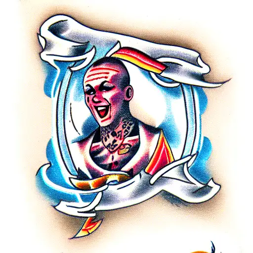 Skinhead tattoo design idea