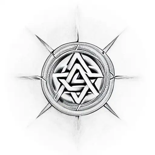 Valknut Symbol tattoo design idea