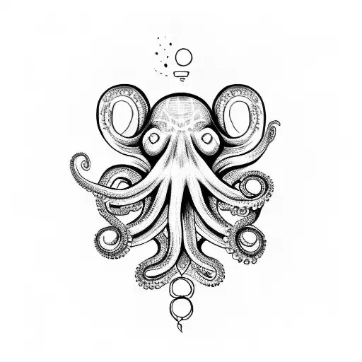 Octopus engulfing a tardis tattoo design idea