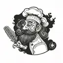 chef IT themed tattoo tattoo design idea
