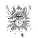 naruto akatsuki cloud black and white symbol tattoo design idea