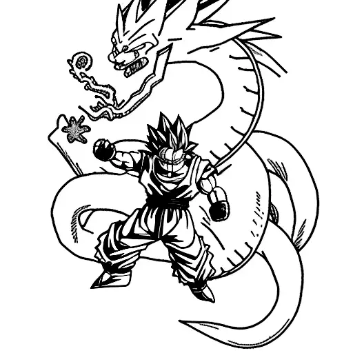 dragon ball  tattoo design idea