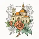 montecassino monastery tattoo design idea