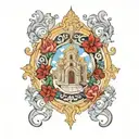 montecassino monastery tattoo design idea