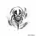 marvel venom tattoo design idea