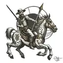 don quixote tattoo design idea