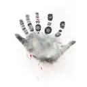 handprint tattoo design idea