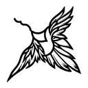 Wing tattoo design idea