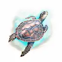 sea turtle tattoo design idea