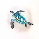 sea turtle tattoo design idea