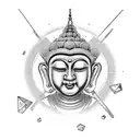 Buddha tattoo design idea