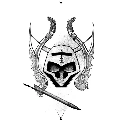 Sagittarius  symbol tattoo design idea