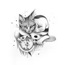 brother and sister tattoo design idea