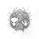 brother and sister tattoo design idea