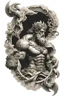 12 Olympic gods Olympus tattoo design idea