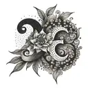 numbers 369 hidden within tattoo design idea