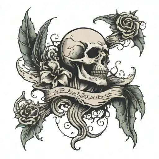 dead body leave soul leaving the body tattoo design idea