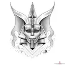 sphinx tattoo design idea