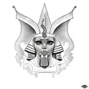 sphinx tattoo design idea