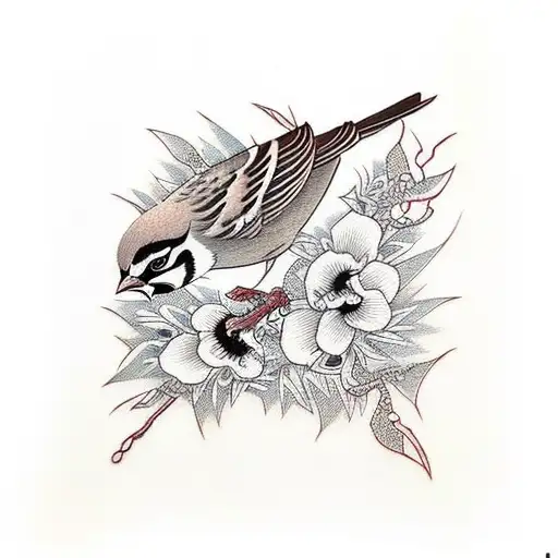 45 Impressive Sparrow Tattoo Ideas