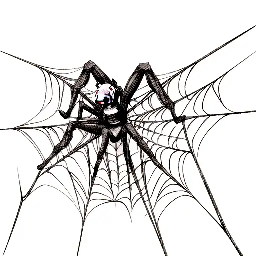 spider tattoo design idea