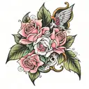 p!nk beautiful trauma tattoo design idea