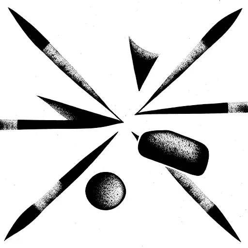 roulettes cards billiards tattoo design idea