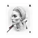 roulettes cards billiards tattoo design idea