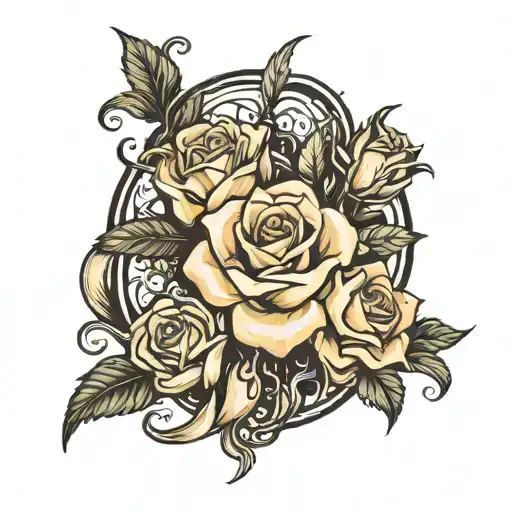 a court of Thorne and roses spine tattoo design inspired tattoo design idea