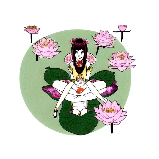 Lotus Flower tattoo design idea
