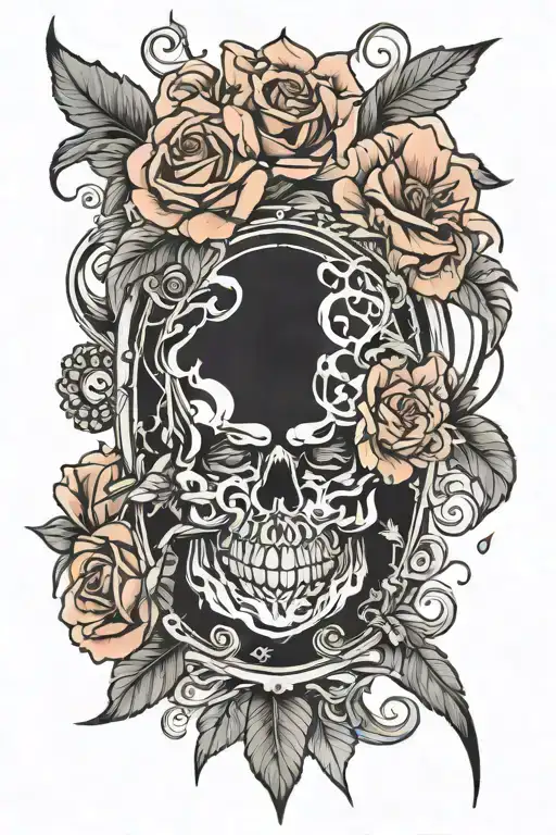 Blackout tattoo design idea